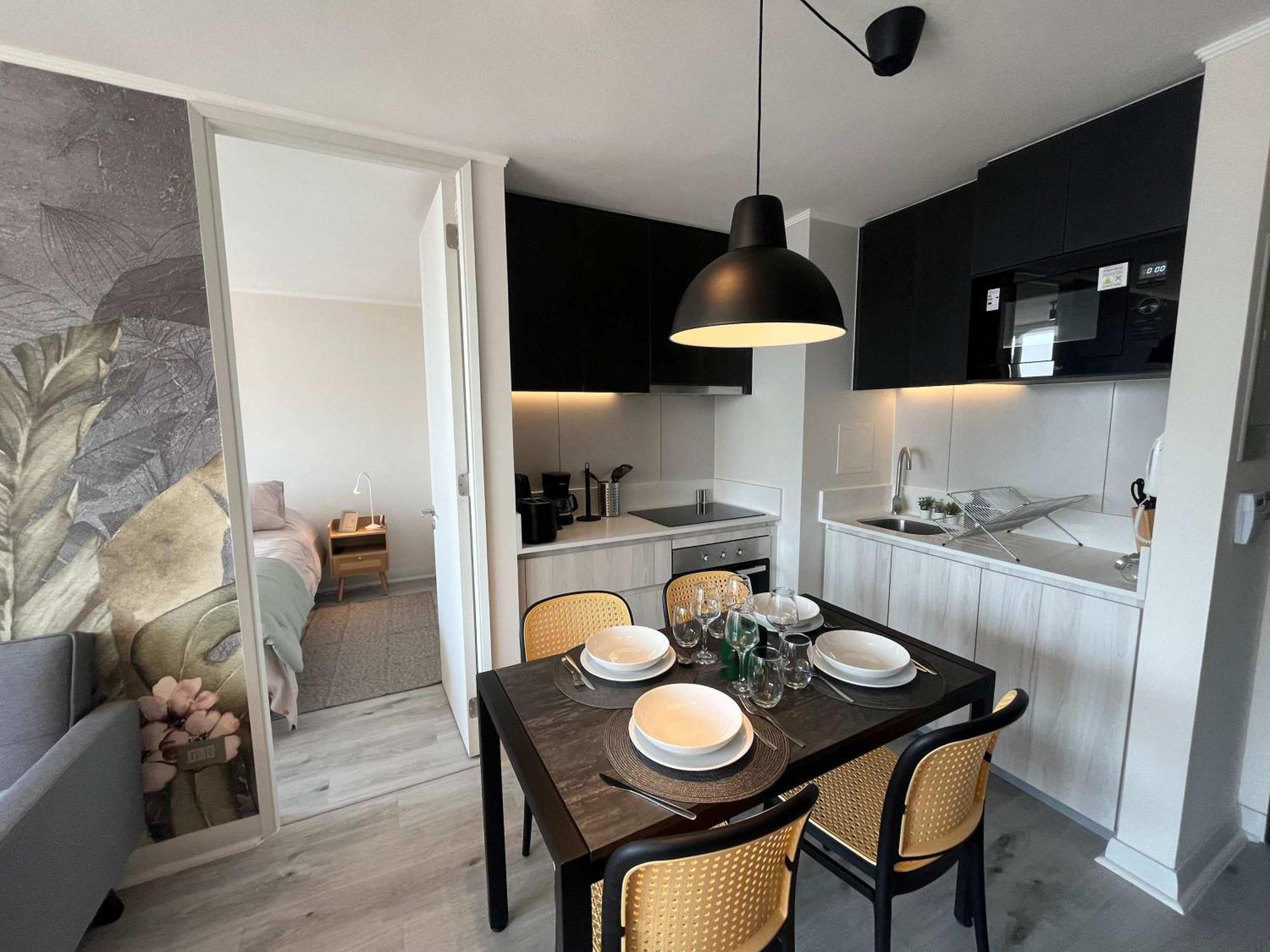 Apartamento Hom I Nuevo Depto 2d2b Nunoa 4pax Metro Plazaegana New1014
